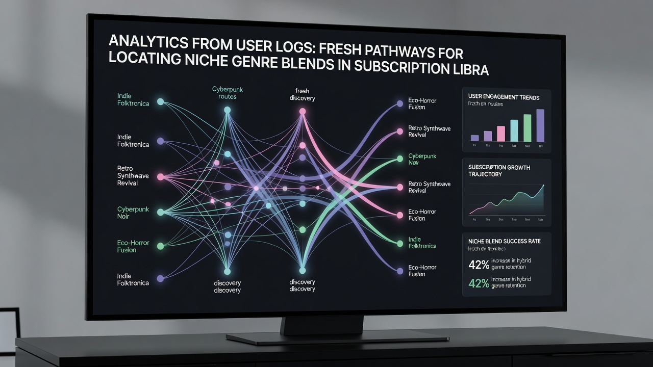 Visualization of clustered user pathways across genre combinations in streaming libraries