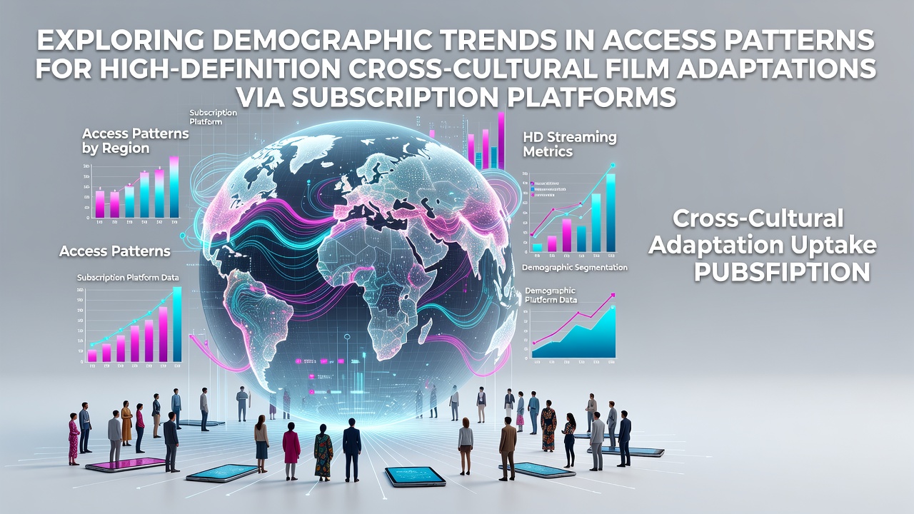 Demographic analysis charts showing access patterns for cross-cultural film adaptations on subscription streaming platforms