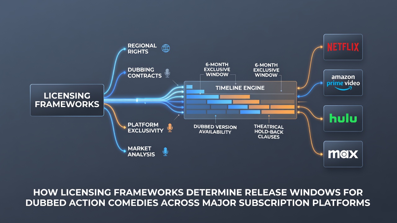 Distribution timeline chart for dubbed films on subscription services in emerging regions