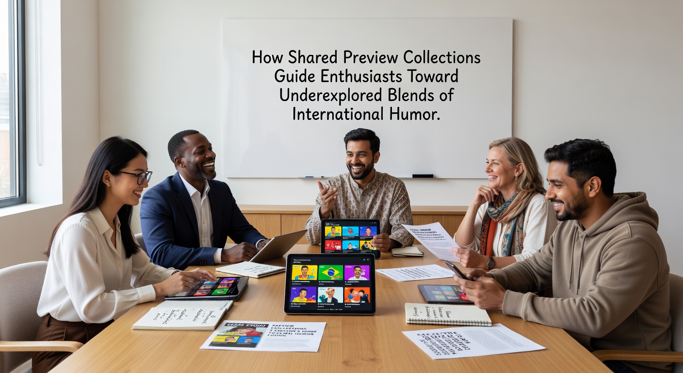 Enthusiasts browsing shared preview collections highlighting fusion humor and adventure films